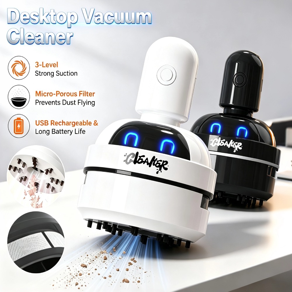 Mini aspirapolvere portatile d - Mini Desktop Vacuum Cleaner For Eraser Dust recensione e prezzo