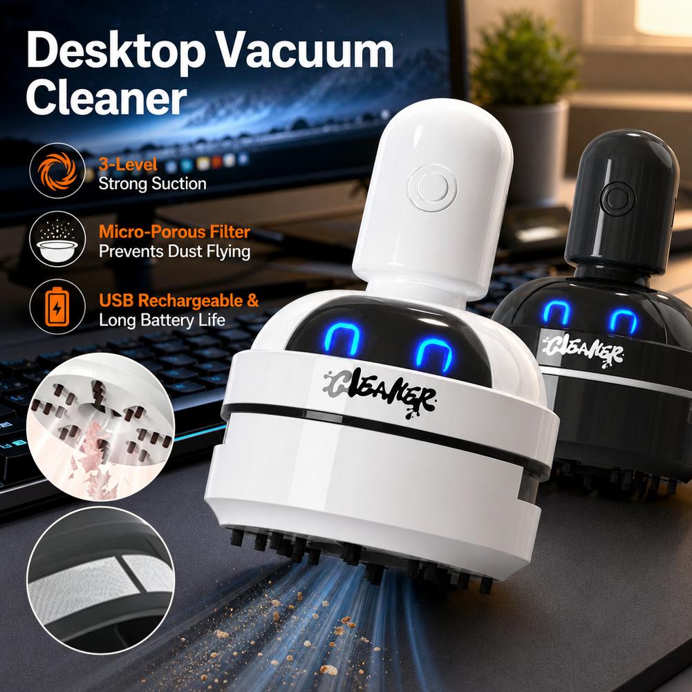 Aspirapolvere da tavolo, aspir - Mini Desktop Vacuum Cleaner For Eraser Dust recensione e prezzo