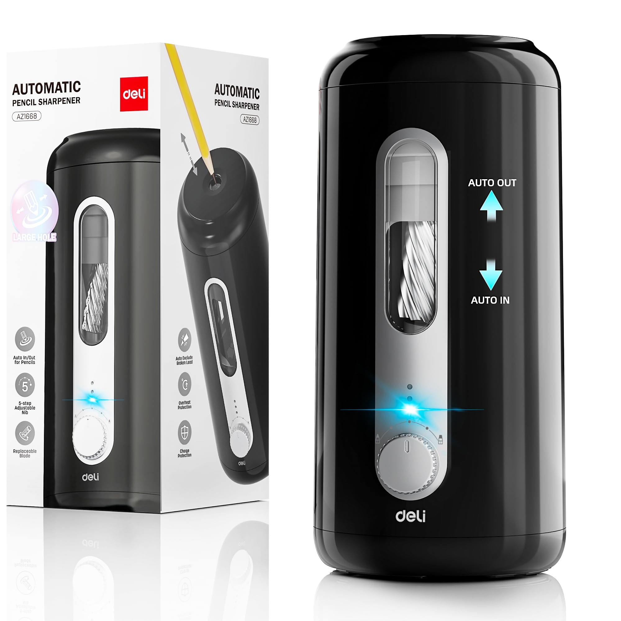 Temperamatite Elettrico Deli A - Electric Pencil Sharpener Usb recensione e prezzo